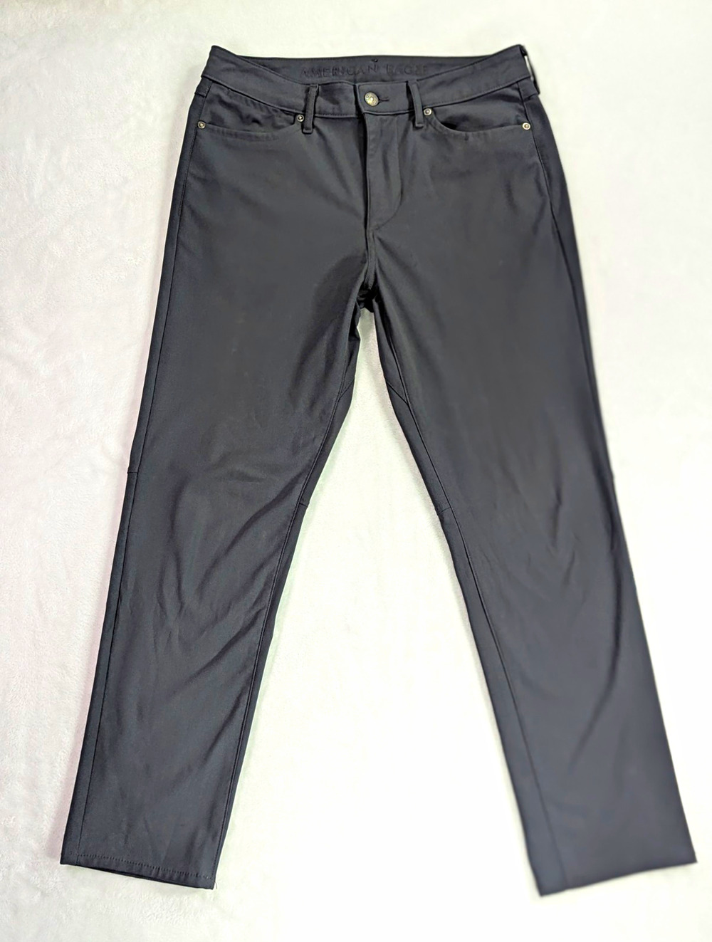American Eagle Mens Tech Pants 30x30 Grey Polyester Performance Stretch 5 Pocket